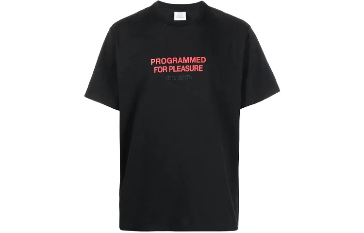 Vetements Programmed For Pleasure T Shirt