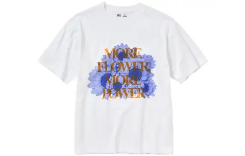 UNIQLO Drop Shoulder Sleeve T Shirt Unisex White