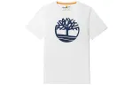 Timberland T Shirts Men's White Crew Neck Moderate