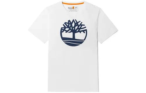 Timberland T Shirts Men's White Crew Neck Moderate
