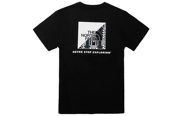 THE NORTH FACE T-Shirts Unisex Black Crew Neck Moderate Straight Fit