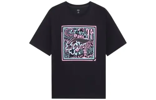 Li Ning Basketball Collection T Shirt Men's Black
