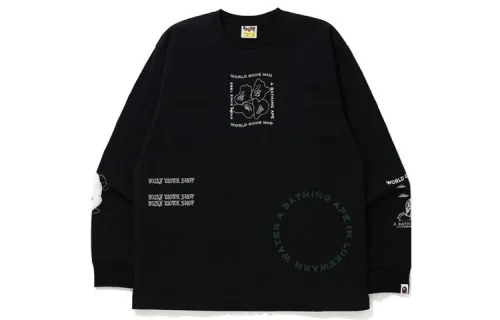 Bape Ink Print Relaxed #1 L/S Tee