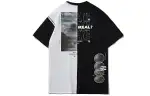 Li Ning T Shirts Men's Black Crew Neck Moderate Straight Fit