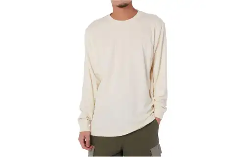 Vans T Shirts Men's Cream Crew Neck Moderate Straight Fit
