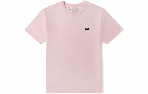 Vans T Shirts Unisex Pink Crew Neck Moderate Straight Fit