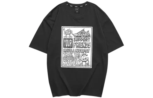 Skechers X Chinatown Market T Shirts Unisex Crew Neck Moderate Straight Fit