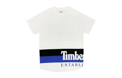 Timberland T Shirts Men's White Crew Neck Moderate Straight Fit