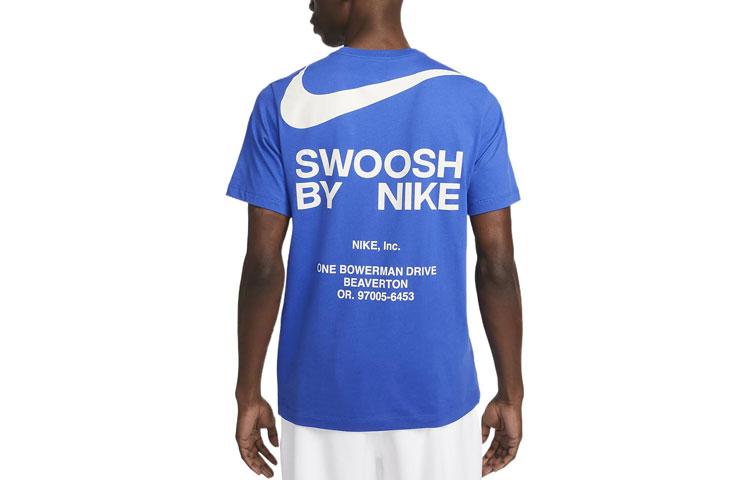 Мужская футболка Nike AS M NSW TEE BIG SWOOSH (синяя)