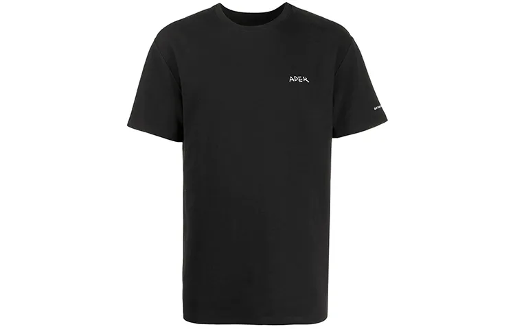ADER ERROR T Shirts Unisex Black Crew Neck Moderate Straight Fit
