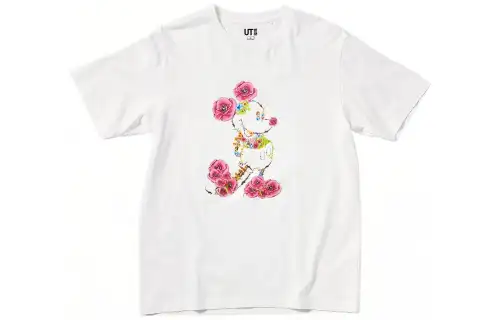 UNIQLO x MICKEY STANDS UT T Shirt Unisex White
