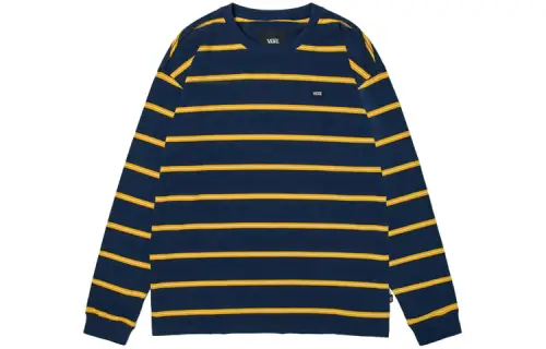 Vans T Shirts Unisex Dark Blue Crew Neck Moderate Straight Fit
