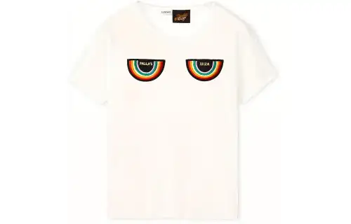 LOEWE T Shirts Men's White Crew Neck Moderate Straight Fit