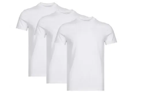 PRADA T Shirts Men's White Crew Neck Moderate Straight Fit