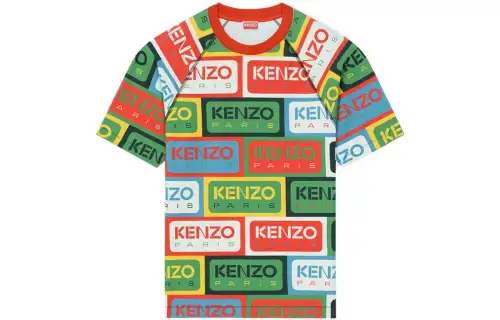 【Previous Season】'KENZO Labels' logo-print crew neck T-shirt