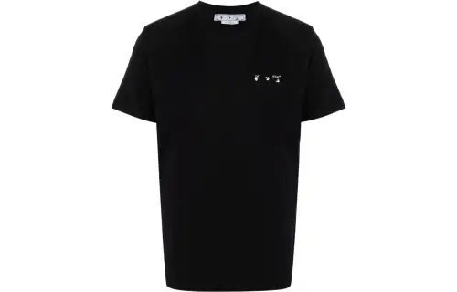 OFF WHITE Drowning Man Logo Caravaggio Saint Jerome Writing Print T Shirt