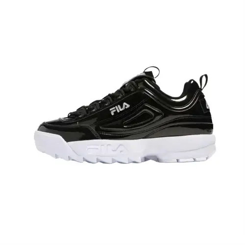 FILA DISRUPTOR II PREMIUM Low top Casual Shoes Women's Black White