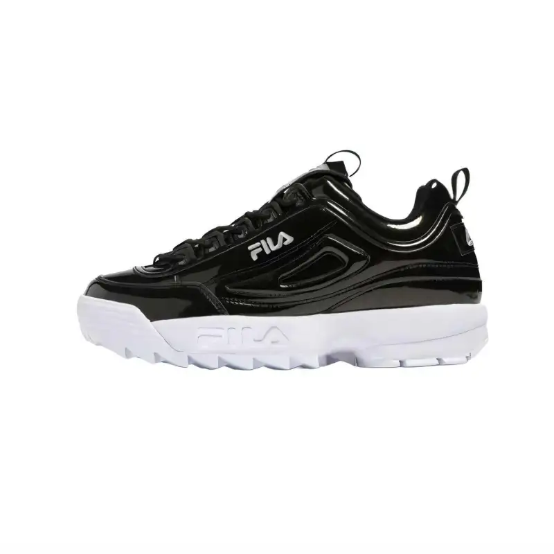 FILA DISRUPTOR II PREMIUM Low top Casual Shoes Women's Black White