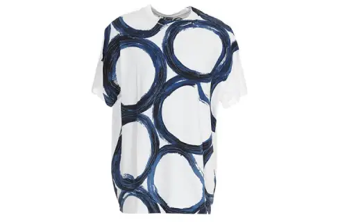LOEWE T Shirts Men's White Crew Neck Moderate Straight Fit