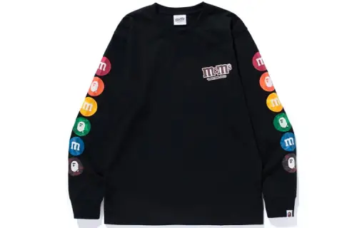 Bape X M&M's Mens Long Sleeve Tee