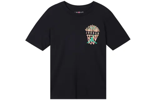 Jordan Set in Sleeve T Shirt Men's Black
