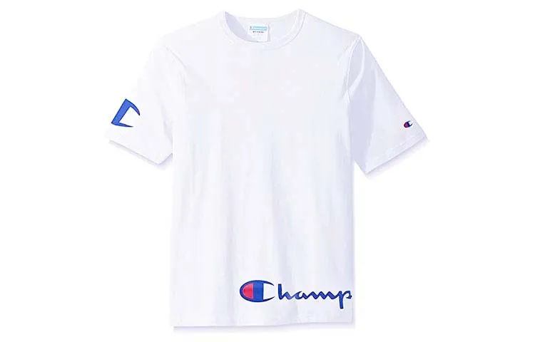 Champion Straight Fit T Shirt US Version Unisex White