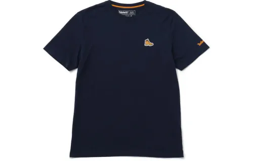 Timberland T Shirts Men's Dark Royal Blue Crew Neck Moderate Straight Fit
