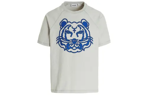KENZO Classic Tiger Head T Shirt Men's Gray