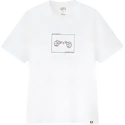 UNIQLO T Shirts Unisex White Crew Neck Moderate