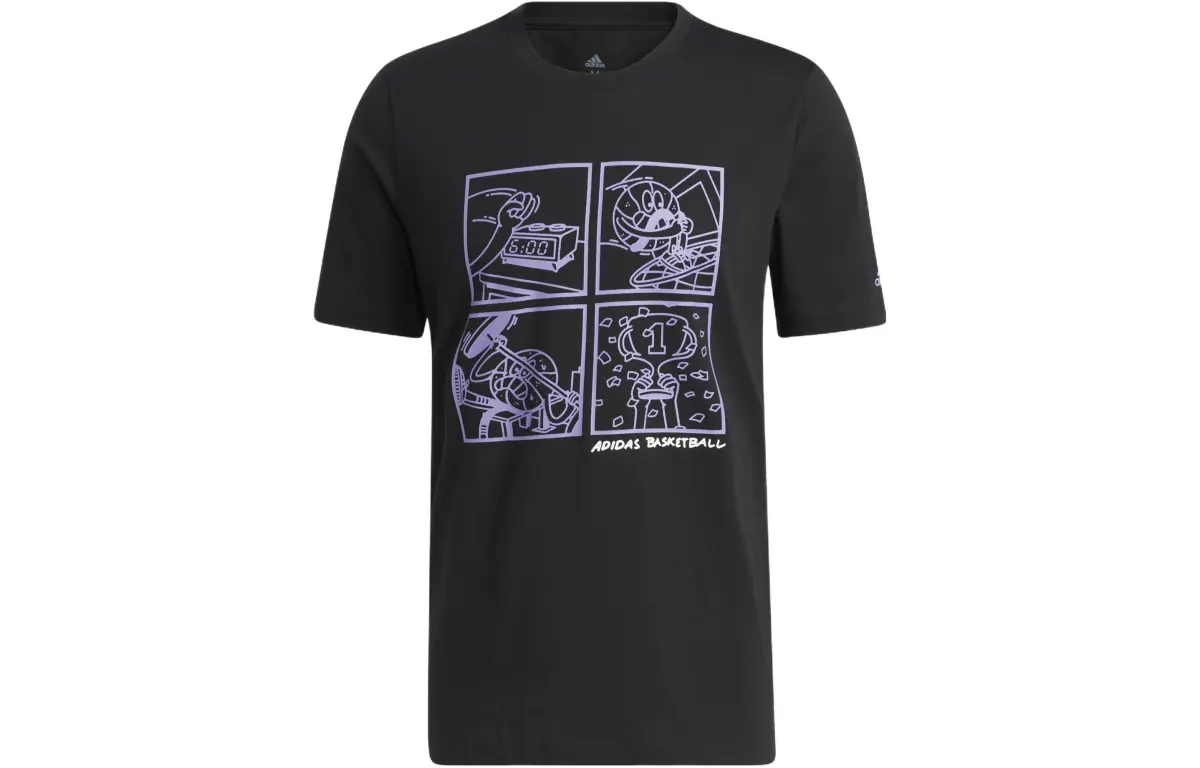 Adidas Set-in Sleeve T-Shirt Men's Black