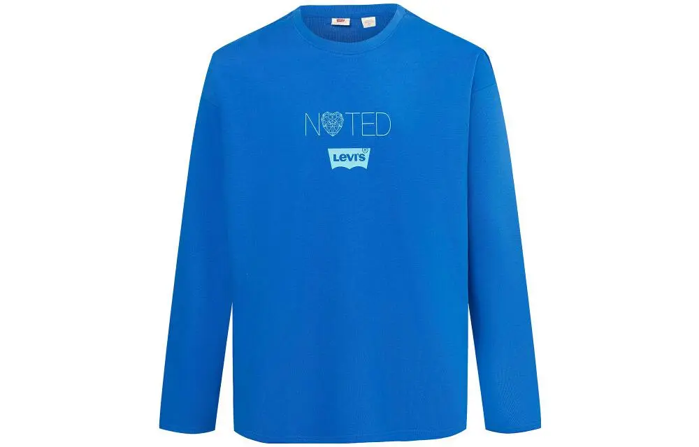Levi's T-Shirts Men's Blue Crew Neck Moderate