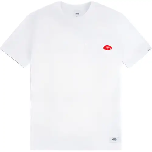 Vans T Shirts Men's White Crew Neck Moderate Straight Fit