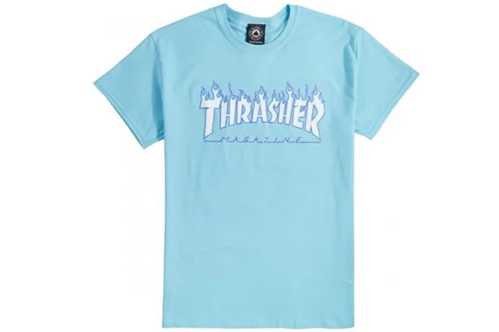 Thrasher T Shirt US Version Unisex Blue