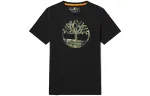 Timberland T Shirts Men's Black Crew Neck Moderate Straight Fit