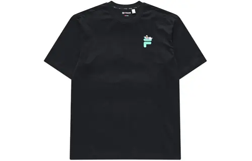 FILA FUSION T Shirt Unisex Black