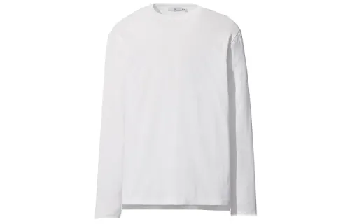UNIQLO FW20 Straight Fit Long Sleeved T Shirt Men's White