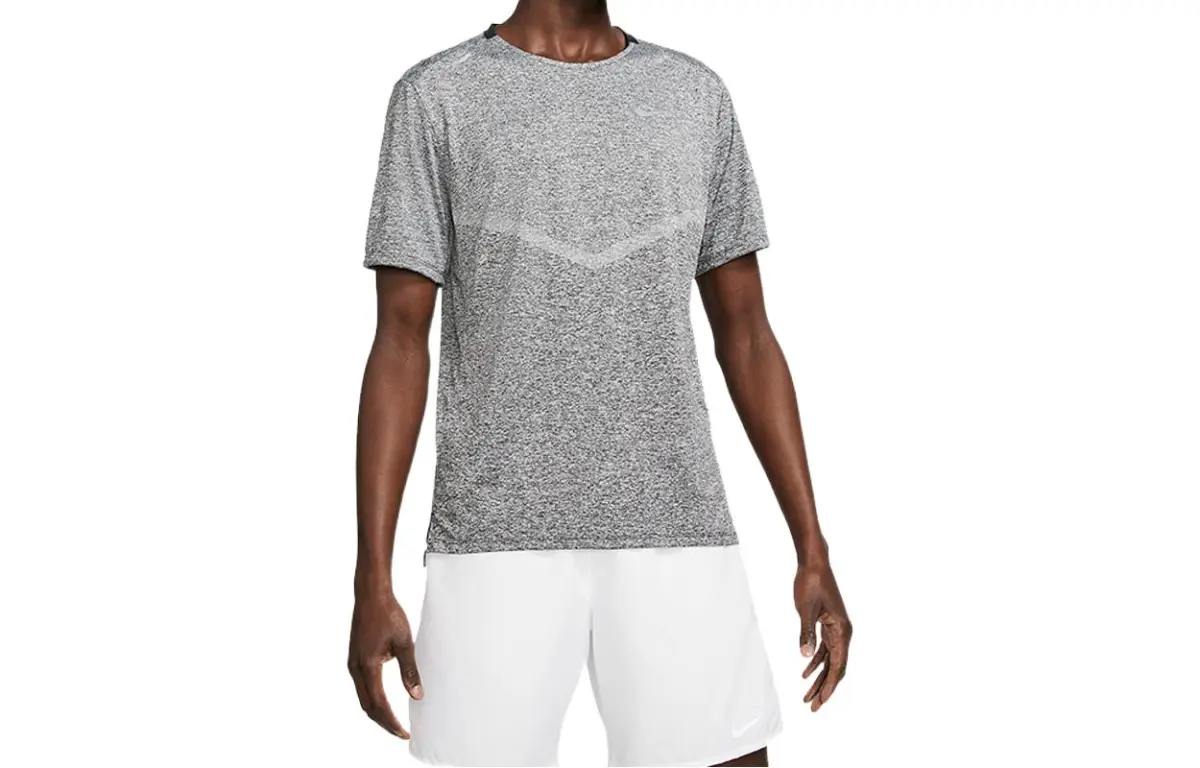 Nike T-Shirts Men's Gray Crew Neck Moderate