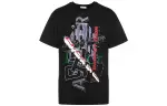 DIOR Quarterly New Products T Shirts Men's Black Crew Neck Straight Fit