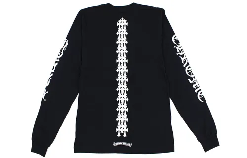 Chrome Hearts Cemetery Cross Tire Tracks L/S T shirt