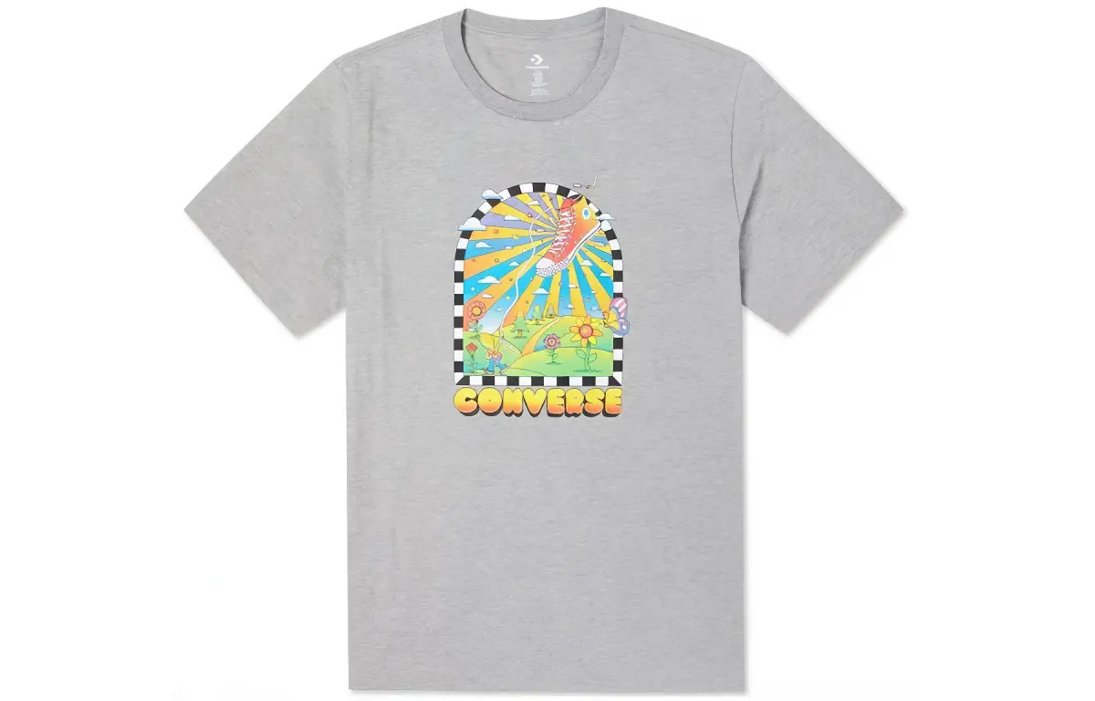 Converse New Heights T Shirt Unisex Gray