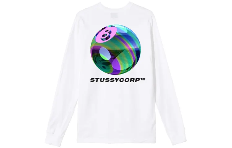 Stussy Iridescent 8 Ball L/S Tee