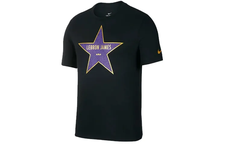 Nike T-Shirts Men's Crew Neck Moderate Straight Fit