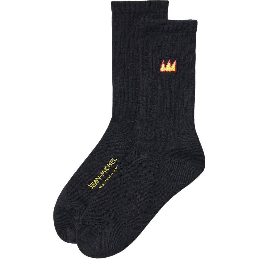 UNIQLO Basquiat Collaboration Crew Socks Men’s 1 Pack Black