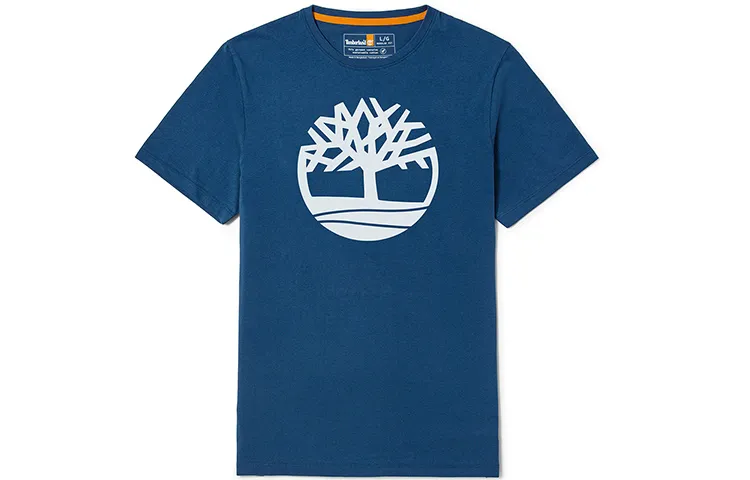 Timberland T-Shirts Men's Dark Indigo Crew Neck Moderate