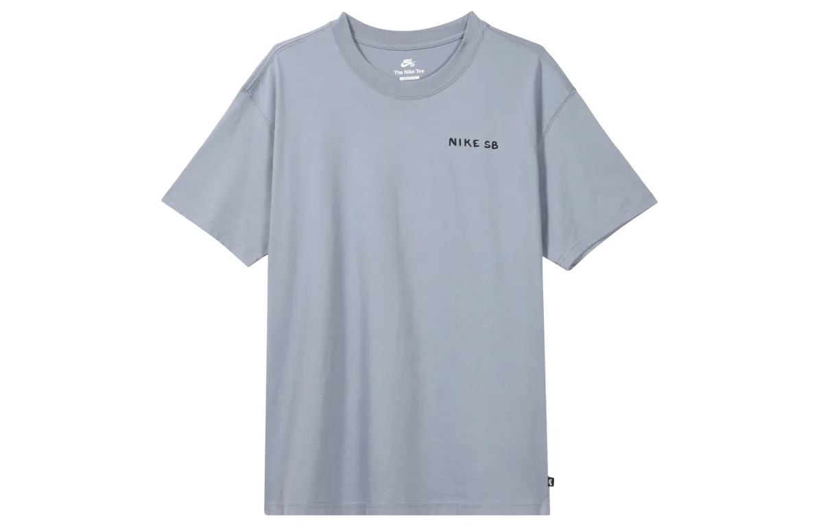 Nike Drop Shoulder Sleeve T-Shirt Men's Slate Blue