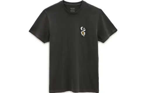 Vans T Shirts Men's Black Crew Neck Moderate Straight Fit