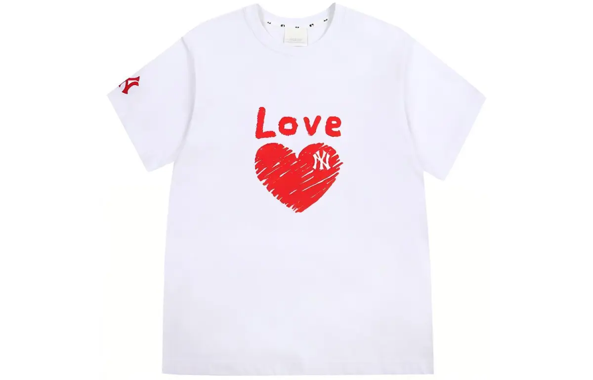 MLB T-Shirts Unisex White Crew Neck Moderate