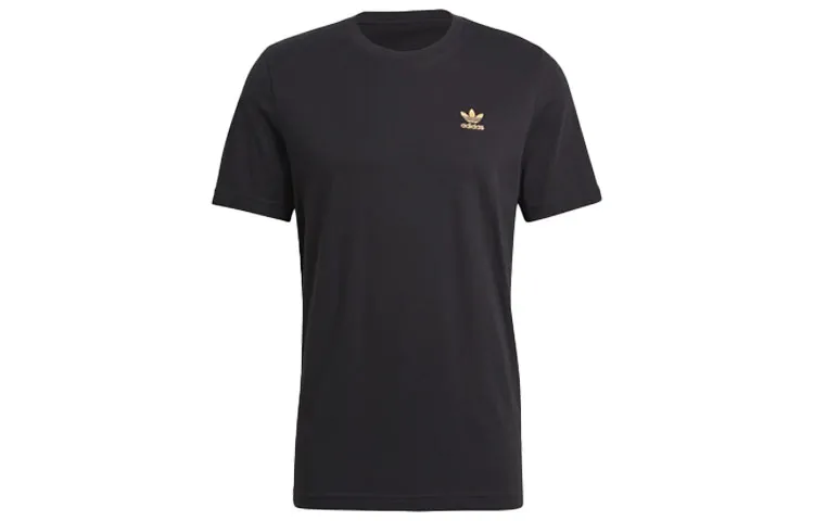 Adidas Originals T-Shirts Men's Black Crew Neck Moderate