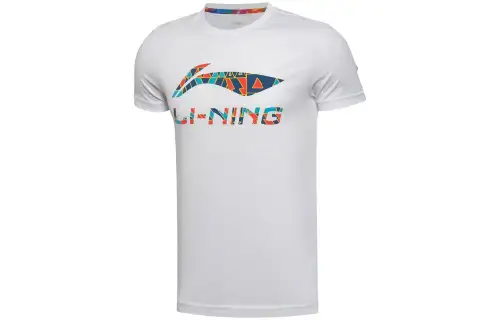 Li Ning T Shirts Unisex Crew Neck Moderate Straight Fit