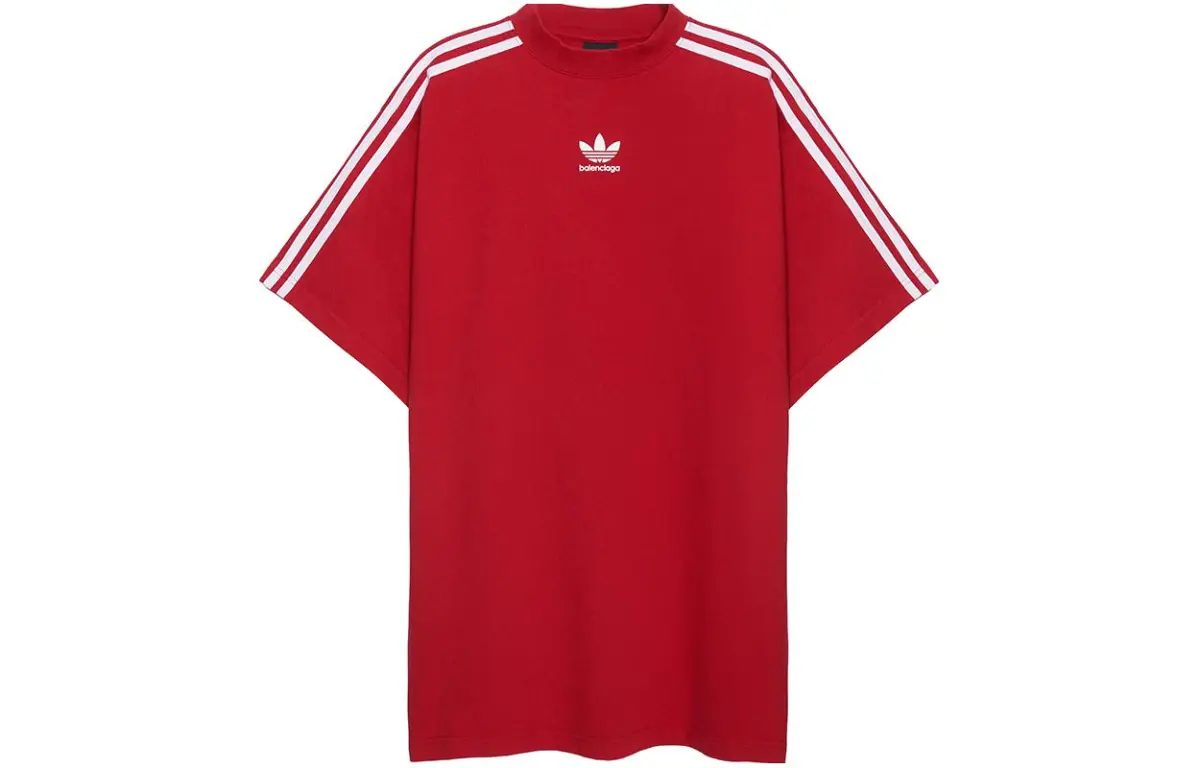 Balenciaga x Adidas Originals Balenciaga X Adidas FW22 T Shirt Loose Fit Men's Red